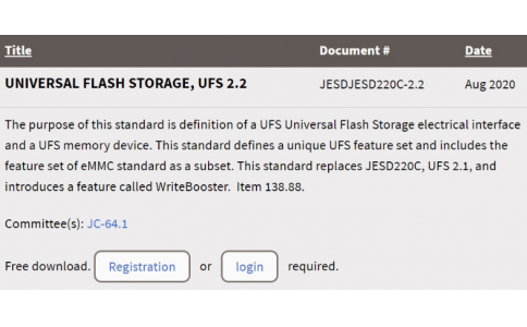 UFS 2.2 标准正式公布：新增写入加速、传输更快